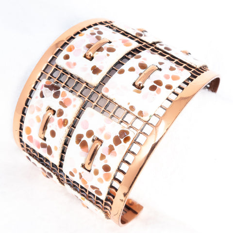 Matisse Renoir Copper Enamel Cuff Bracelet