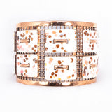 Matisse Renoir Copper Enamel Cuff Bracelet vintage  - Rhinestone Rosie