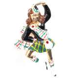 Silson Scottish Highland Dancer Fur Clip vintage - Rhinestone Rosie