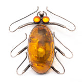 d Sterling Large Bug Brooch - Rhinestone Rosie