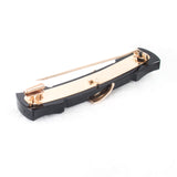 Onyx and Pearl Buckle Brooch Antique - Rhinestone Rosie