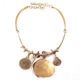 Jack Boyd Studio Bronze Brutalist Set Vintage - Necklace - Bracelet - Buckle  - Rhinestone Rosie