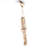 Chatelaine with seven accessories silver plate antique - Rhinestone Rosie