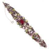 Hollycraft 1954 Bracelet and Earring Set - Rhinestone Rosie