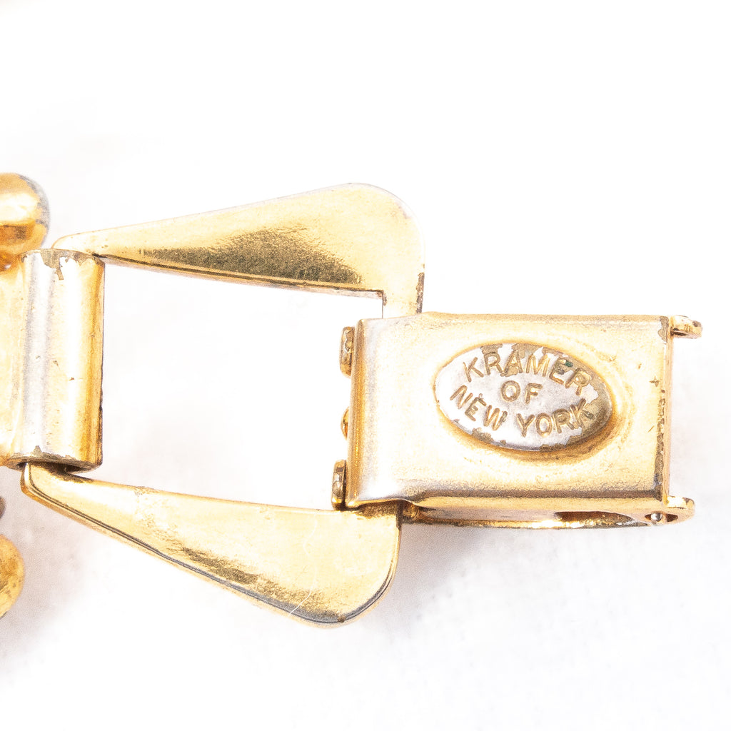 Kramer of New York Flower Bracelet Rhinestone Rosie