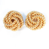 Miriam Haskell Knot Earrings Vintage  - Rhinestone Rosie 