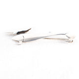 Orb Sterling Silver Dachshund Dog Brooch Vintage Otto Robert Bade - Rhinestone Rosie