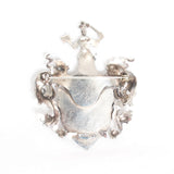 Mary Schimpff Coat of Arms Brooch vintage- Rhinestone Rosie
