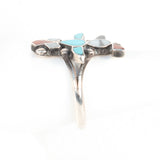 Zuni Inlaid Thunderbird Ring Vintage- Rhinestone Rosie