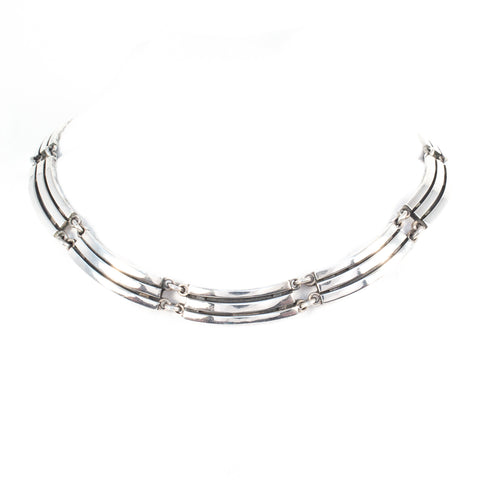 Sterling Silver Mexican Link Necklace