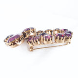 Purple Austria Brooch  - Rhinestone Rosie 